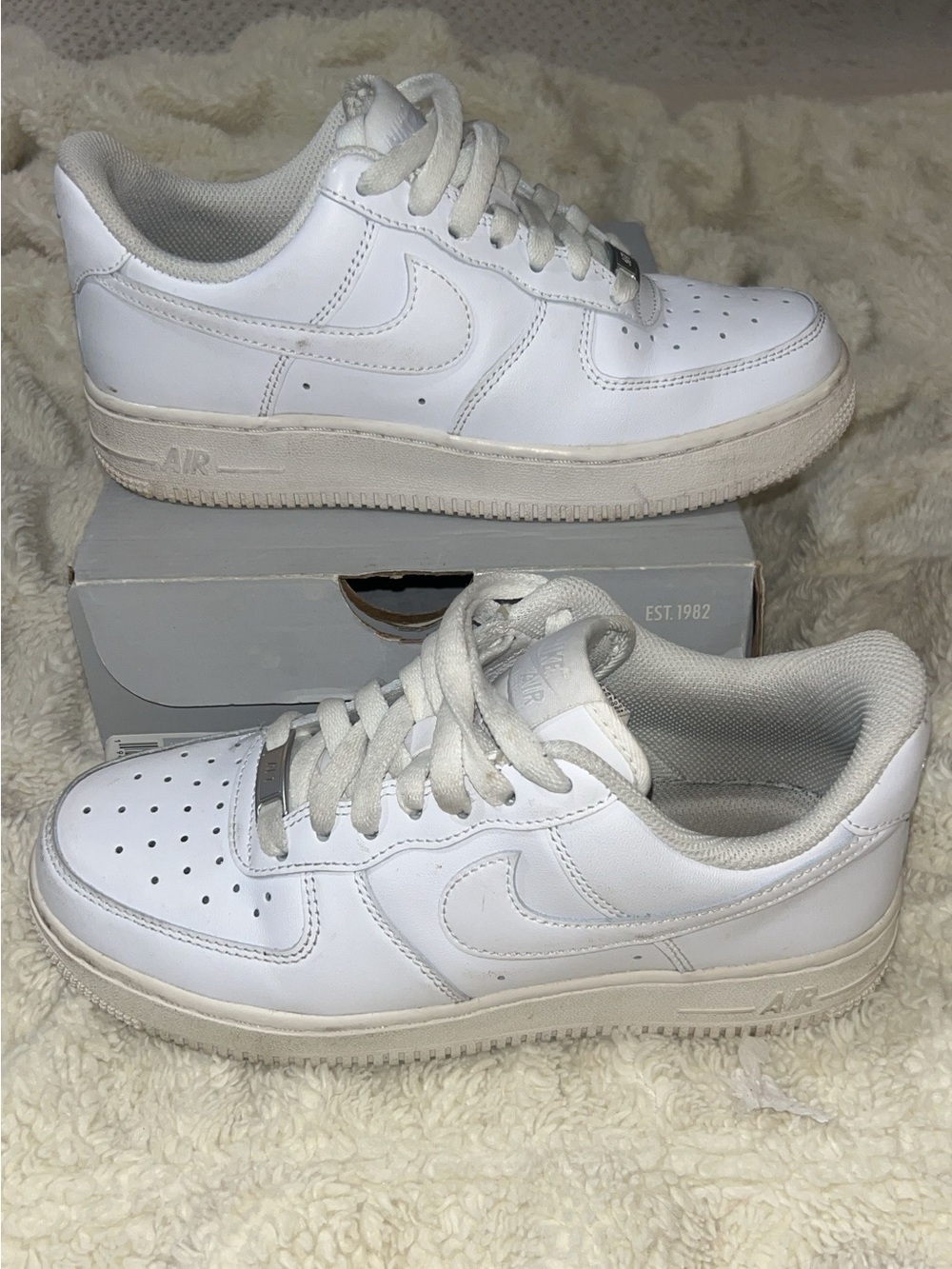 Nike Kids White Low-Top Sneakers